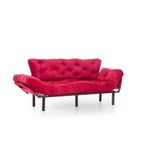 Casa si Gradina - Mobilier - Canapele si coltare - Canapele - Canapea extensibila, Hanah Home, metal, maro, 185x85x70 cm - Infinity.ro