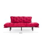 Casa si Gradina - Mobilier - Canapele si coltare - Canapele - Canapea extensibila, Hanah Home, metal, maro, 185x85x70 cm - Infinity.ro