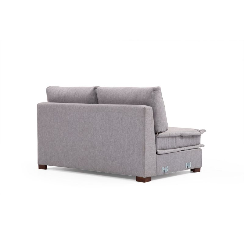 Casa si Gradina - Mobilier - Canapele si coltare - Coltare - Coltar, Atelier Del Sofa, lemn fag si pal, gri deschis, 296x350x190 cm - Infinity.ro