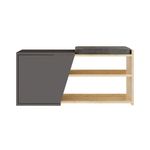 Casa si Gradina - Mobilier - Dulapuri si sifoniere - Dulapuri pantofi - Dulap pantofi, Hanah Home, pal melaminat, stejar si antracit, 104x47x37 cm - Infinity.ro