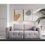 Casa si Gradina - Mobilier - Canapele si coltare - Canapele - Canapea 2 locuri, Atelier Del Sofa, lemn fag si pal, gri deschis, 300x120x65 cm - Infinity.ro