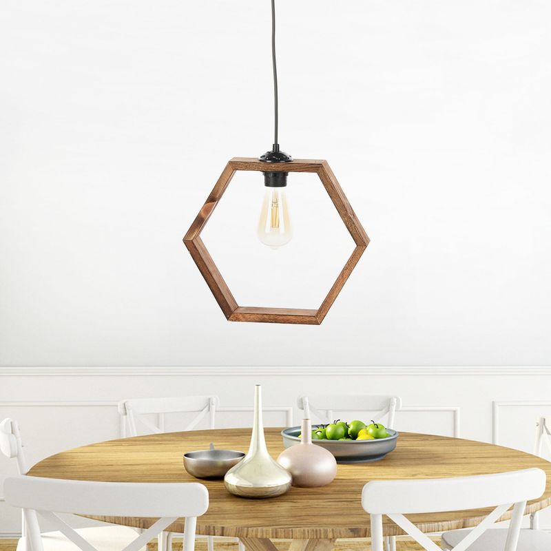 Casa si Gradina - Corpuri si surse de iluminat - Lustre si pendule - Candelabru, Opviq, lemn, maro, 30x26x70 cm - Infinity.ro