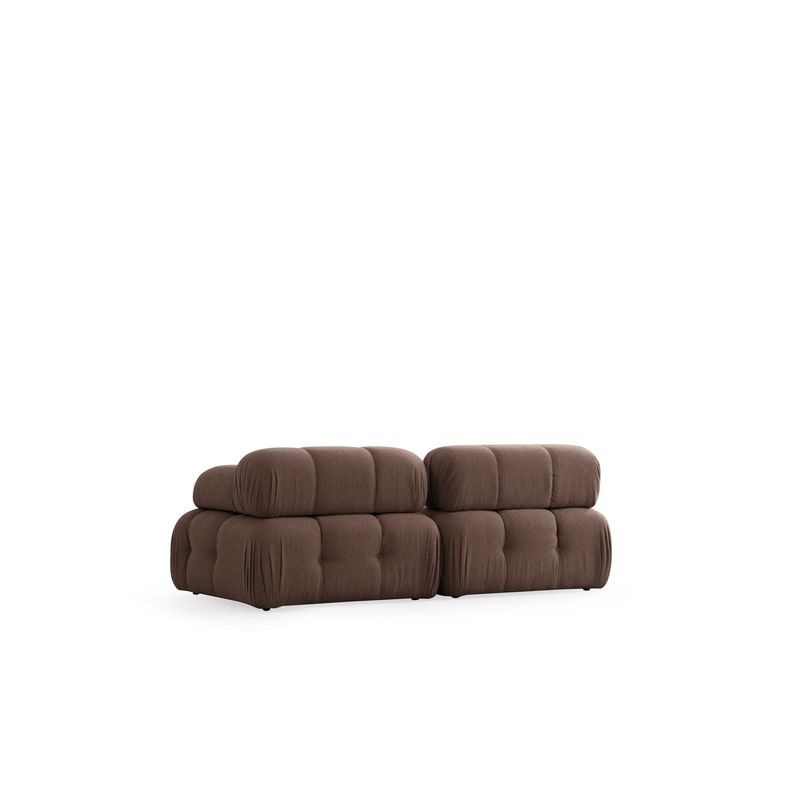 Casa si Gradina - Mobilier - Canapele si coltare - Canapele - Canapea 2 locuri, Hanah Home, poliester, cappuccino, 200x100x80 cm - Infinity.ro