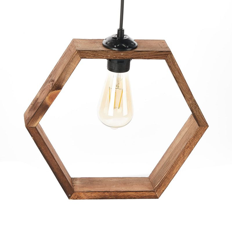 Casa si Gradina - Corpuri si surse de iluminat - Lustre si pendule - Candelabru, Opviq, lemn, maro, 30x26x70 cm - Infinity.ro