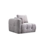 Casa si Gradina - Mobilier - Canapele si coltare - Canapele - Canapea 2 locuri, Atelier Del Sofa, lemn fag si pal, gri deschis, 300x120x65 cm - Infinity.ro