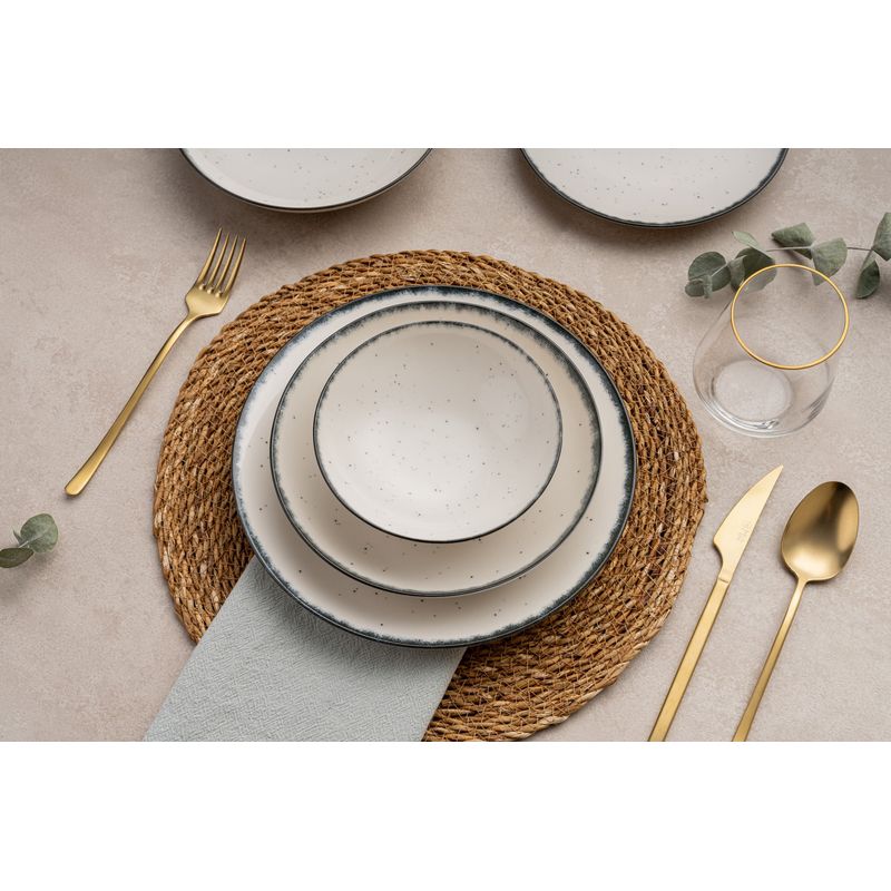 Casa si Gradina - Bucatarie si vesela - Vesela si tacamuri - Servicii de masa - Serviciu de masa 24 piese, Hermia, portelan, multicolor, 387GRP1366 - Infinity.ro