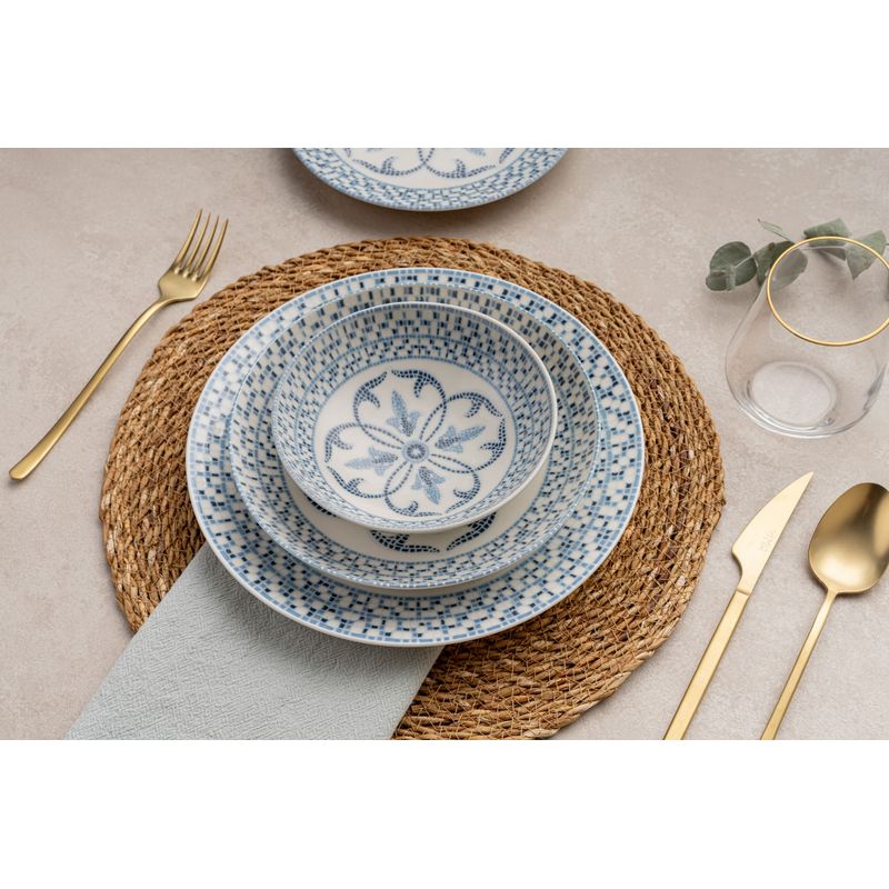 Casa si Gradina - Bucatarie si vesela - Vesela si tacamuri - Servicii de masa - Serviciu de masa 24 piese, Hermia, portelan, multicolor, 387GRP1365 - Infinity.ro