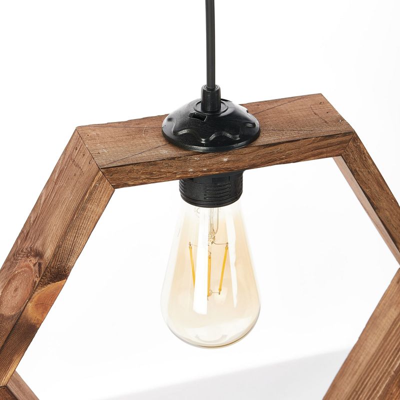Casa si Gradina - Corpuri si surse de iluminat - Lustre si pendule - Candelabru, Opviq, lemn, maro, 30x26x70 cm - Infinity.ro