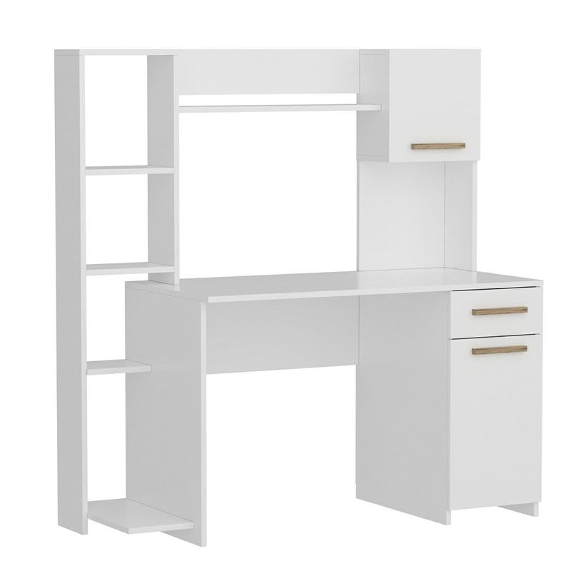 Casa si Gradina - Mobilier - Mese si birouri - Birouri - Birou de studiu, Hanah Home, pal melaminat, alb, 120x60x77 cm - Infinity.ro