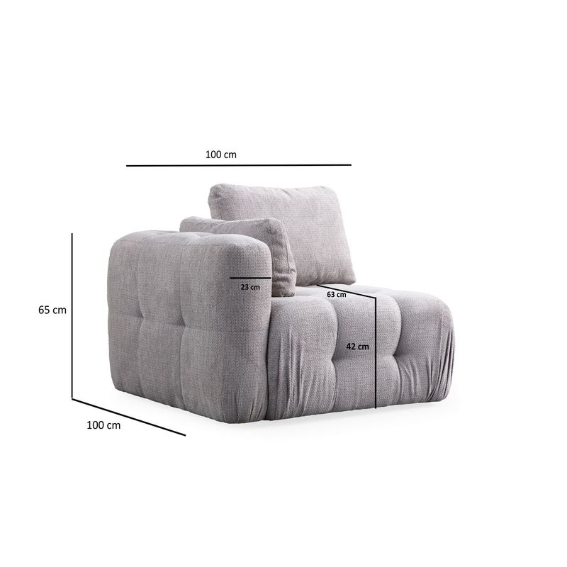 Casa si Gradina - Mobilier - Canapele si coltare - Canapele - Canapea 2 locuri, Atelier Del Sofa, lemn fag si pal, gri deschis, 300x120x65 cm - Infinity.ro