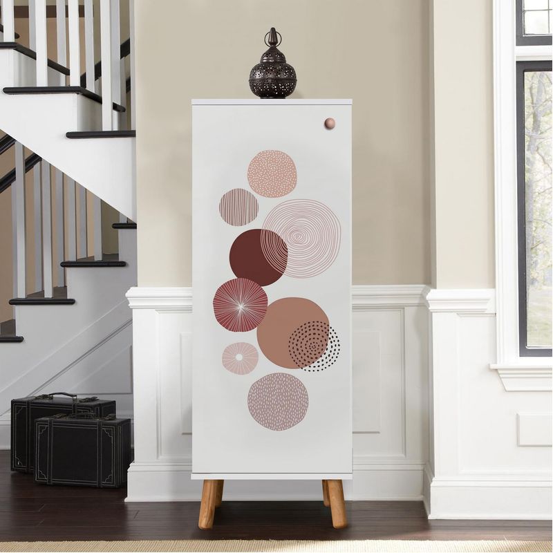 Casa si Gradina - Mobilier - Dulapuri si sifoniere - Dulapuri pantofi - Dulap pantofi, Hanah Home, pal melaminat, alb, 50x38x135 cm, 869VEL8591 - Infinity.ro