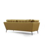 Casa si Gradina - Mobilier - Canapele si coltare - Canapele - Canapea 3 locuri, Hanah Home, lemn fag si pal, galben verzui, 214x90x84 cm - Infinity.ro