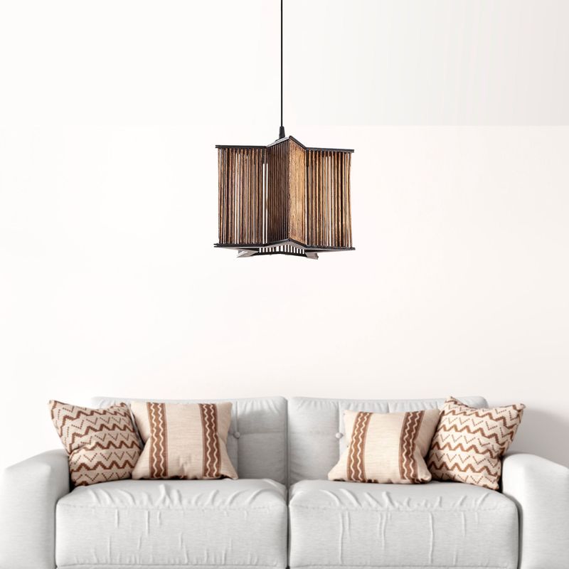Casa si Gradina - Corpuri si surse de iluminat - Lustre si pendule - Candelabru, Opviq, lemn, antichizat, 30x30x60 cm, 390FLH2188 - Infinity.ro