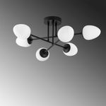 Casa si Gradina - Corpuri si surse de iluminat - Lustre si pendule - Candelabru, Opviq, metal, negru crem, 81x81x32 cm - Infinity.ro