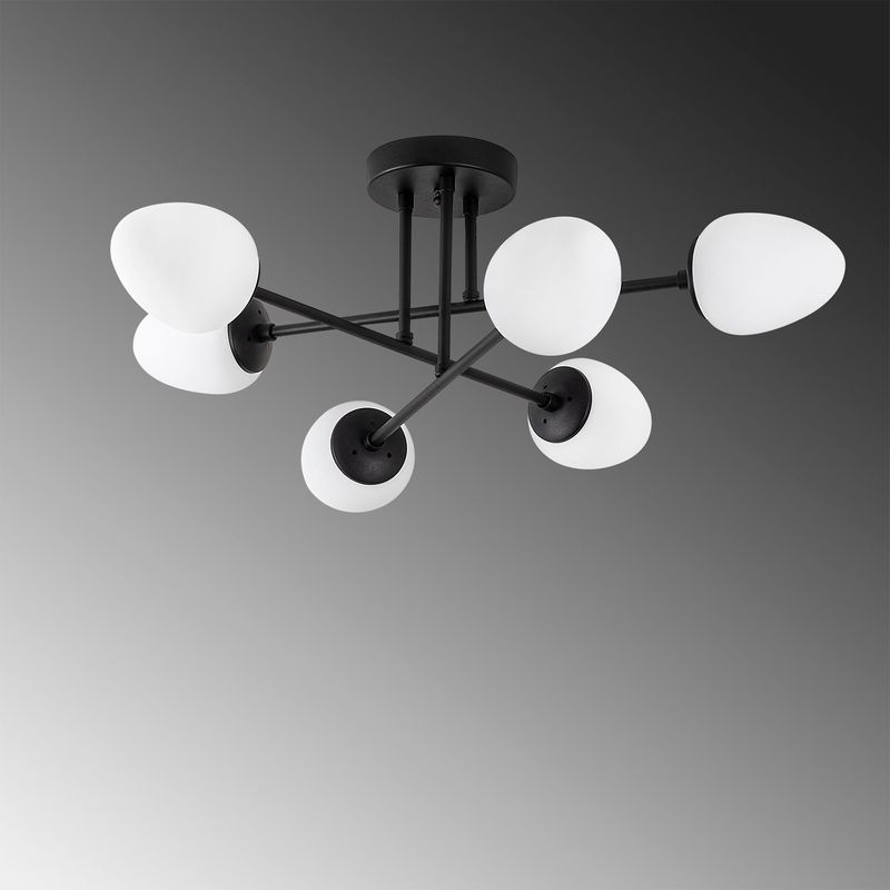 Casa si Gradina - Corpuri si surse de iluminat - Lustre si pendule - Candelabru, Opviq, metal, negru crem, 81x81x32 cm - Infinity.ro