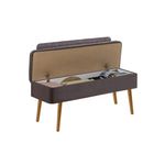 Casa si Gradina - Mobilier - Canapele si coltare - Banchete - Banca, Hanah Home, panou de particule melaminat, pin atlantic si antracit, 110x85x36 cm - Infinity.ro