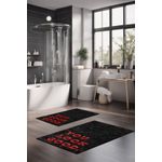 Casa si Gradina - Textile si covoare - Covoare - Covorase baie - Set covorase de baie, L'essentiel Maison, multicolor, 40x60 cm si 60x100 cm, 100% poliester, antiderapant, 323CTW1518 - Infinity.ro