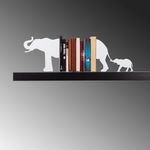 Carti si Birotica - Birotica - Accesorii de birou - Bibliorafturi - Suport de carti, Aberto Design, metal, alb, 55x14x22 cm - Infinity.ro