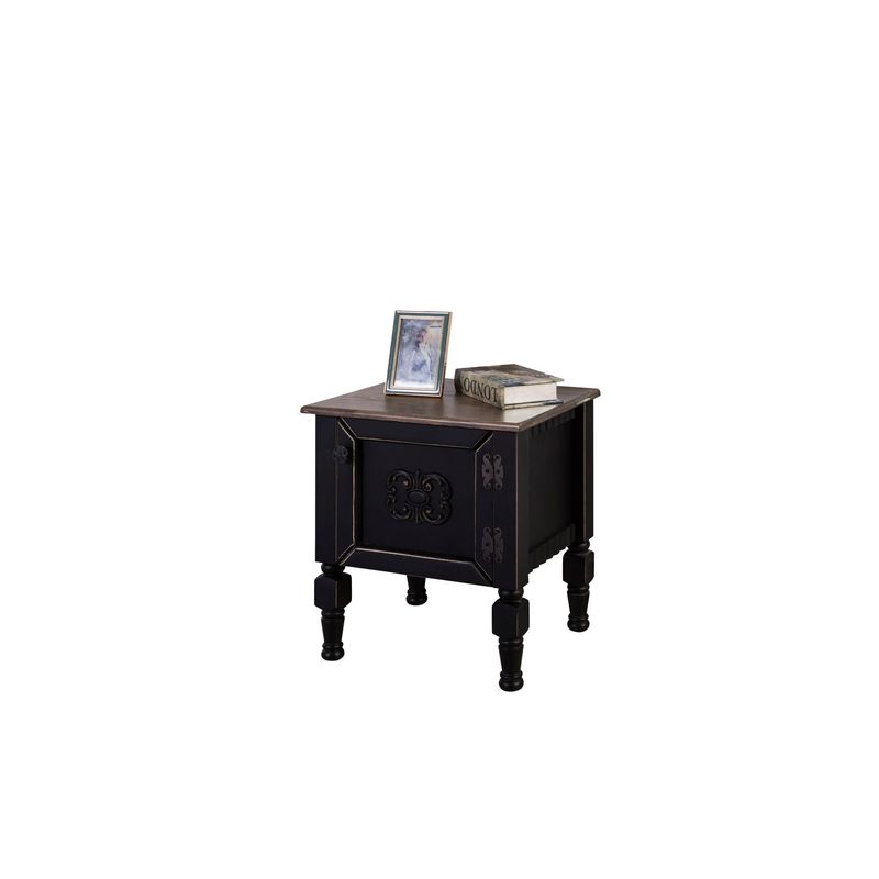 Casa si Gradina - Mobilier - Comode si corpuri - Noptiere - Noptiera, Hanah Home, mdf, negru, 50x40x52 cm - Infinity.ro