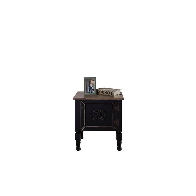 Casa si Gradina - Mobilier - Comode si corpuri - Noptiere - Noptiera, Hanah Home, mdf, negru, 50x40x52 cm - Infinity.ro