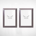 Market - Cadouri - Rame si albume foto - Set rame foto, Aberto Design, plastic, argintiu, 15x21 cm, 2 bucati - Infinity.ro