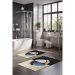 Casa si Gradina - Textile si covoare - Covoare - Covorase baie - Set covorase de baie, L'essentiel Maison, multicolor, 40x60 cm si 60x100 cm, 100% poliester, antiderapant, 323CTW1266 - Infinity.ro