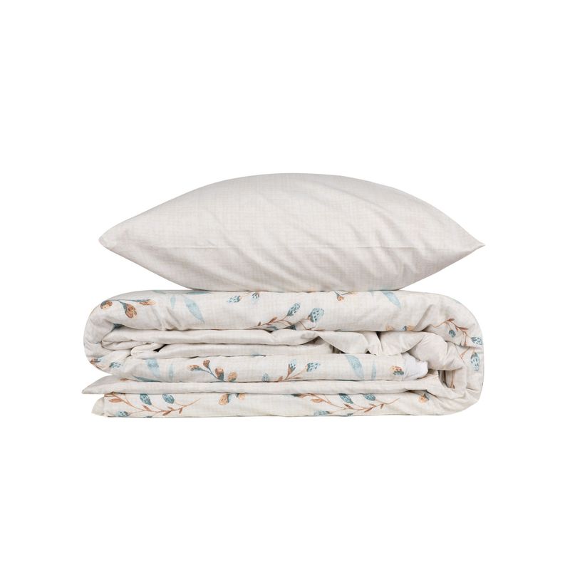 Casa si Gradina - Textile si covoare - Lenjerii de pat - Seturi de lenjerie - Set lenjerie pat single, L'essentiel Maison, menta alb, 160x220 cm, 100% bumbac ranforsat - Infinity.ro