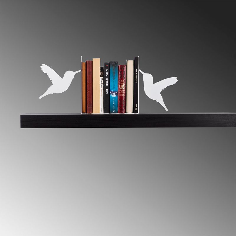 Carti si Birotica - Carti - Accesorii pentru cititori - Suport de carti, Aberto Design, metal, alb, 42.5x14x22 cm - Infinity.ro