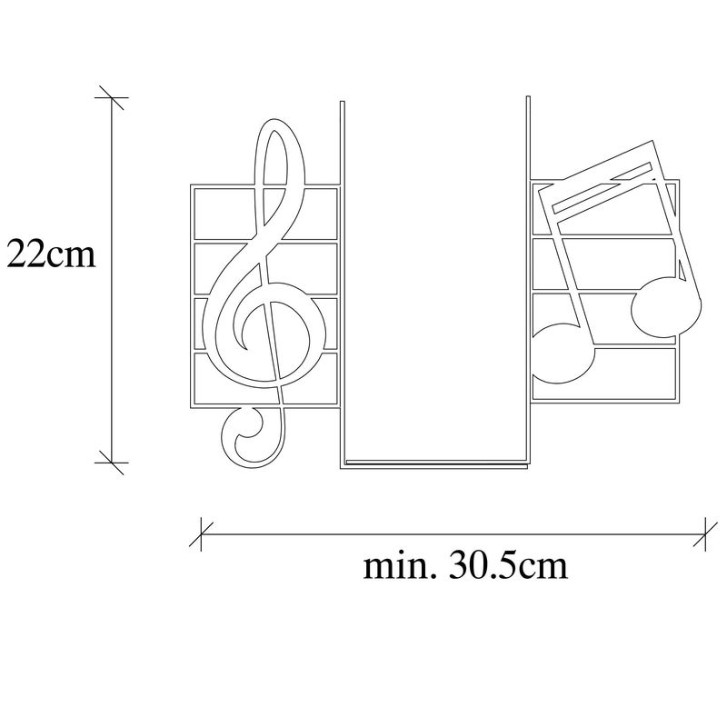 Carti si Birotica - Carti - Accesorii pentru cititori - Suport de carte, Aberto Design, metal, negru, 30.5x14x22 cm - Infinity.ro