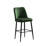 Casa si Gradina - Mobilier - Scaune si fotolii - Tabureti - Set taburete bar, Hanah Home, lemn melaminat, verde negru, 49x45x99 cm, 4 bucati - Infinity.ro