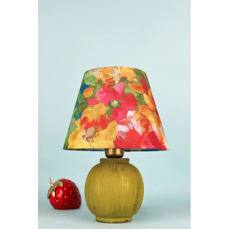 Casa si Gradina - Corpuri si surse de iluminat - Veioze si lampi - Veioze - Veioza, Opviq, ceramica, verde, inaltime 35 cm, 687HMY2467 - Infinity.ro