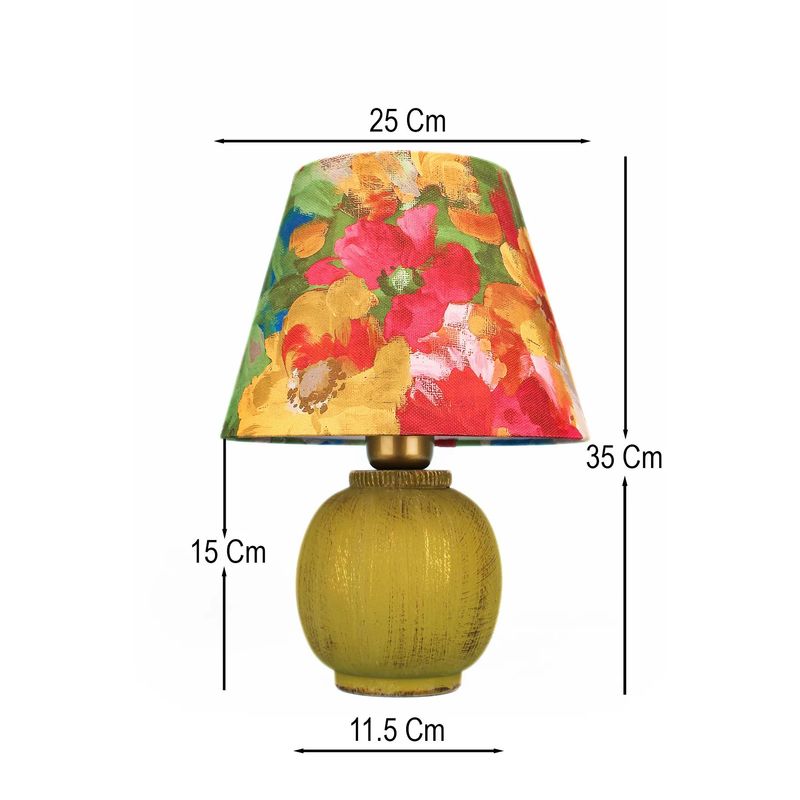 Casa si Gradina - Corpuri si surse de iluminat - Veioze si lampi - Veioze - Veioza, Opviq, ceramica, verde, inaltime 35 cm, 687HMY2467 - Infinity.ro