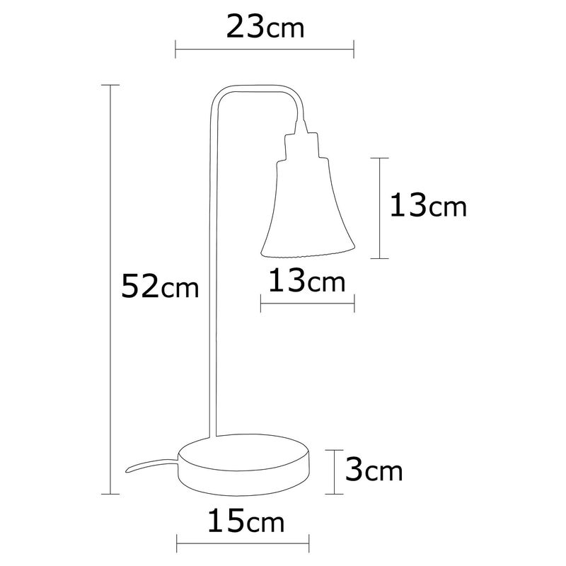 Casa si Gradina - Corpuri si surse de iluminat - Veioze si lampi - Veioze - Veioza, Opviq, metal, auriu, 15x52 cm - Infinity.ro