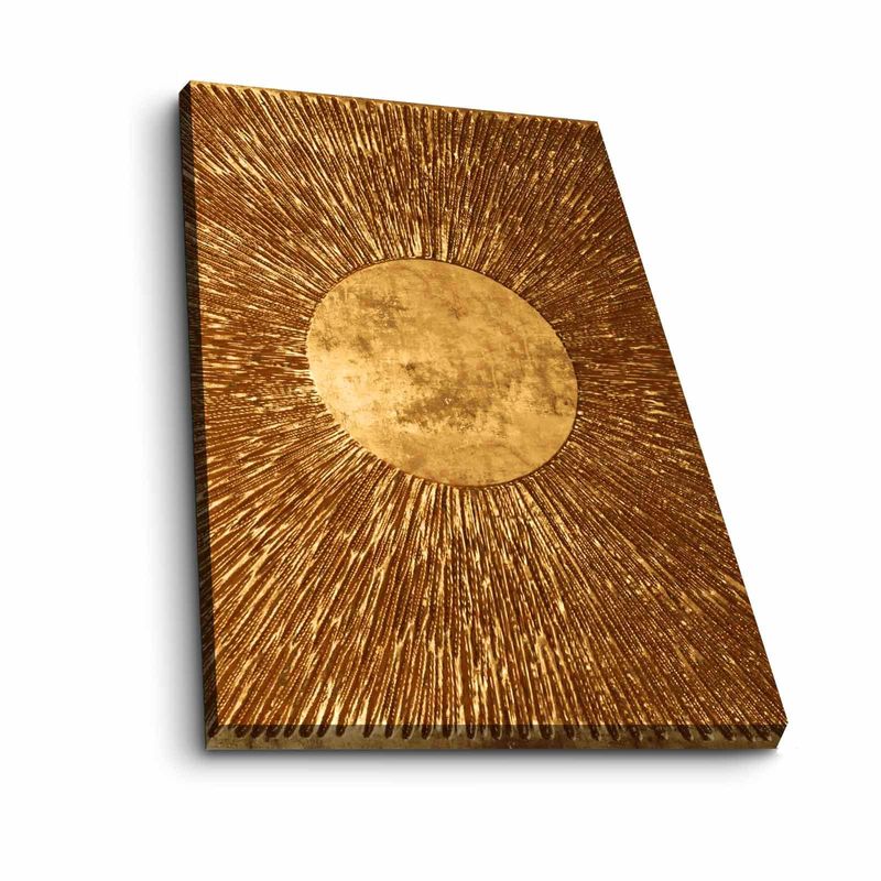 Casa si Gradina - Decoratiuni - Tablouri - Tablou decorativ pe panza, Wallxpert, panza, auriu, 45x70 cm - Infinity.ro