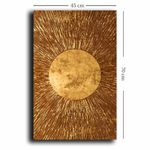 Casa si Gradina - Decoratiuni - Tablouri - Tablou decorativ pe panza, Wallxpert, panza, auriu, 45x70 cm - Infinity.ro
