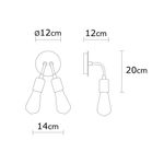 Casa si Gradina - Corpuri si surse de iluminat - Plafoniere, aplice si spoturi - Aplica, Opviq, metal, crom, 14x20 cm - Infinity.ro