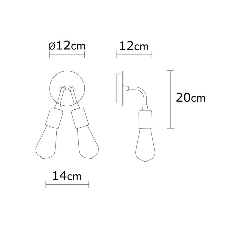 Casa si Gradina - Corpuri si surse de iluminat - Plafoniere, aplice si spoturi - Aplica, Opviq, metal, crom, 14x20 cm - Infinity.ro