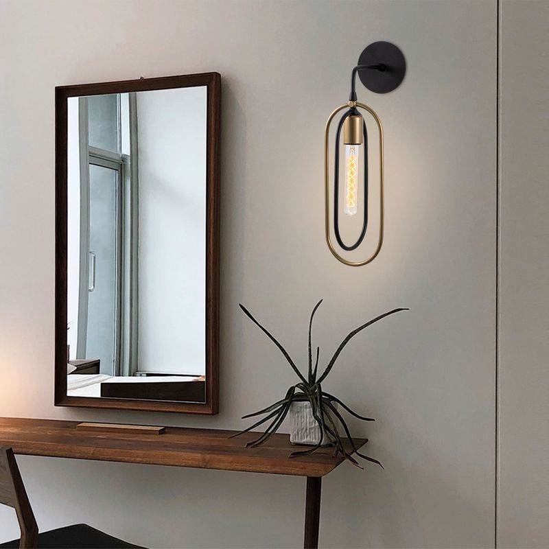 Casa si Gradina - Corpuri si surse de iluminat - Plafoniere, aplice si spoturi - Aplica de perete, Opviq, metal, negru auriu, 14x17x45 cm - Infinity.ro