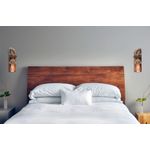 Casa si Gradina - Corpuri si surse de iluminat - Plafoniere, aplice si spoturi - Aplica de perete, Opviq, lemn molid, maro auriu, 18x30x10 cm, set 2 bucati - Infinity.ro