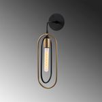 Casa si Gradina - Corpuri si surse de iluminat - Plafoniere, aplice si spoturi - Aplica de perete, Opviq, metal, negru auriu, 14x17x45 cm - Infinity.ro