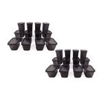 Casa si Gradina - Bucatarie si vesela - Organizare si depozitare bucatarie - Cutii alimentare - Set cutii de depozitare, Hermia, plastic, antracit, 24 piese, diverse dimensiuni - Infinity.ro