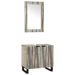 Casa si Gradina - Mobilier - Seturi de mobilier - Seturi baie - Set de mobilier pentru baie cu raft 2 pcs Alb 62 x 33 x 58 cm - Infinity.ro