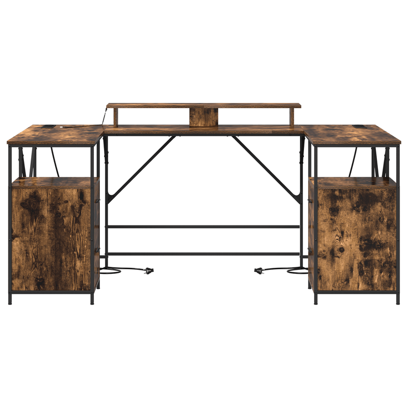 Casa si Gradina - Mobilier - Mese si birouri - Birouri - Birou Stejar fumuriu 182 x 101 x 87.5 cm Lemn compozit - Infinity.ro