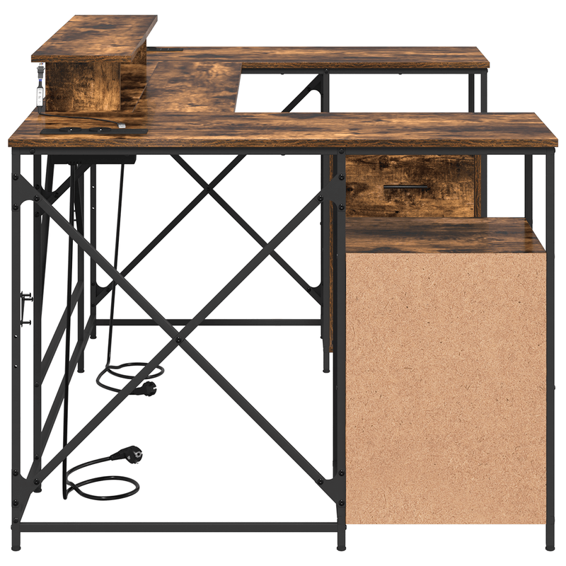Casa si Gradina - Mobilier - Mese si birouri - Birouri - Birou Stejar fumuriu 182 x 101 x 87.5 cm Lemn compozit - Infinity.ro