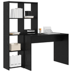 Casa si Gradina - Mobilier - Mese si birouri - Birouri - Birou cu raft Stejar negru 138.5 x 55 x 143 cm Lemn compozit - Infinity.ro