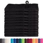 Casa si Gradina - Textile si covoare - Textile baie - Prosoape - Prosoape de baie 10 pcs Negru 15 x 21 cm Bumbac - Infinity.ro