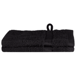 Casa si Gradina - Textile si covoare - Textile baie - Prosoape - Prosoape de baie 2 pcs Negru 15 x 21 cm Bumbac - Infinity.ro