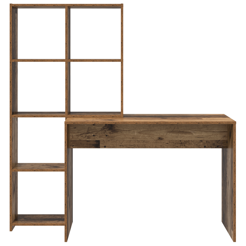Casa si Gradina - Mobilier - Mese si birouri - Birouri - Birou cu raft Lemn vechi 138.5 x 55 x 143 cm Lemn compozit - Infinity.ro
