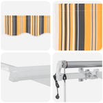 Casa si Gradina - Gradina si terasa - Umbrele si pavilioane - Pavilioane - Cortina Retractabila Multicolor 300 x 250 cm Tesatura - Infinity.ro