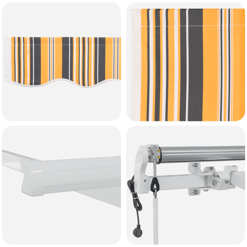 Casa si Gradina - Gradina si terasa - Umbrele si pavilioane - Pavilioane - Cortina Retractabila Multicolor 300 x 250 cm Tesatura - Infinity.ro